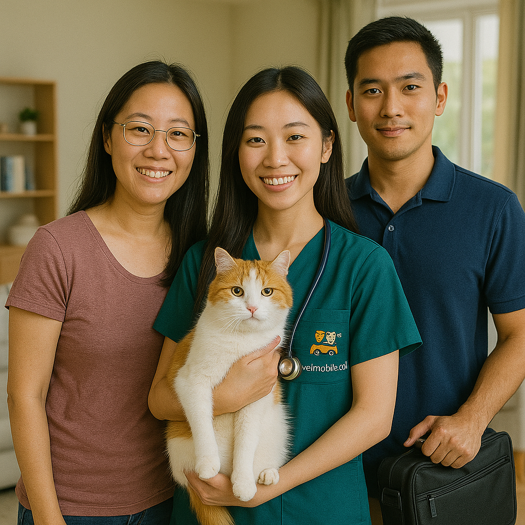 Gambar layanan dokter hewan pribadi keluarga vetmobile.id